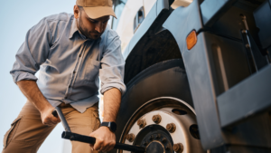 Truck Tire Blowout